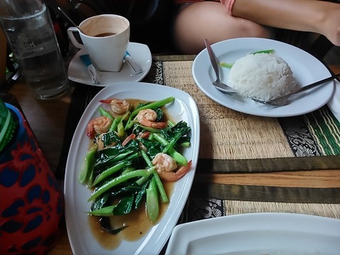 エビと野菜の炒め物