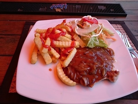 ポークステーキオニオンソース