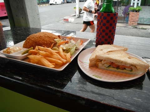 フィッシュ&チップスとチキンサンド