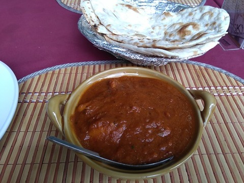 フィッシュカレーとナン