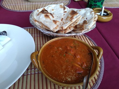 フィッシュカレーとナン