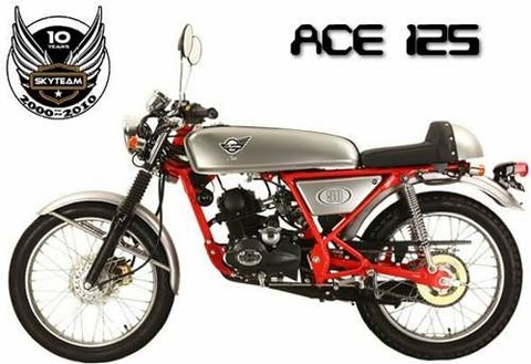 SKYTEAM ACE125巷で話題のカフェレーサー : 誰得バイクまとめ