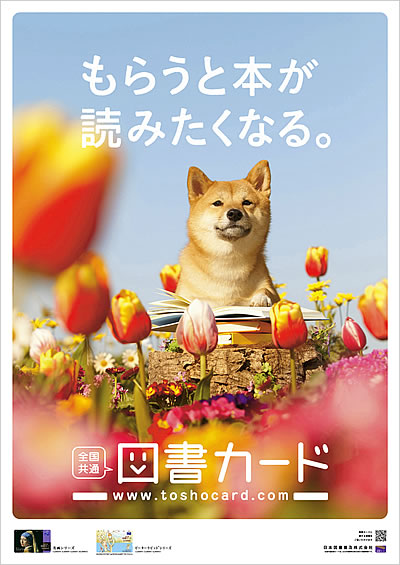 柴犬の春ポスター 広研ノオト
