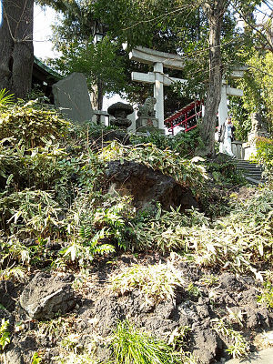 居木神社の富士塚