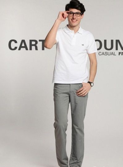 pants and polo shirt