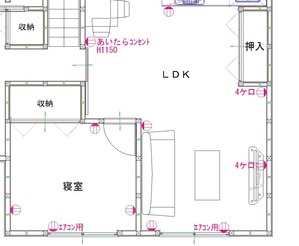 コンセントリビング位置