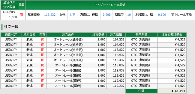 オートレール注文方法2