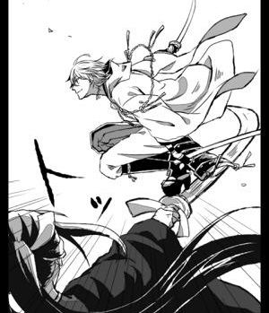 鶴丸と歌仙と戦闘_s