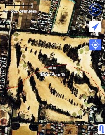 ゴルフ場内川筋