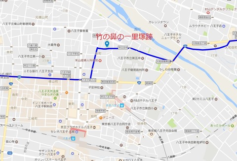 八王子宿地図
