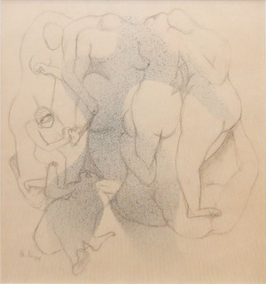 瑛九作品(吹きつけ)