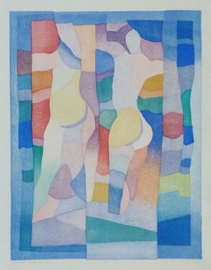 Forest Weave (Bathers-two-cobalt)600