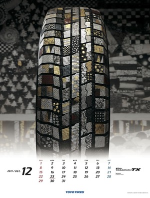 東洋タイヤ2019カレンダー12月