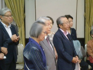 柳澤紀子レゾネ刊行記念会 柳澤夫妻