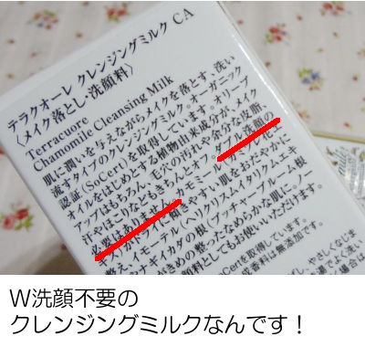W洗顔不要!テラクオーレのクレンジングミルク(口コミ)
