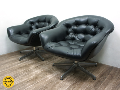 定価約60万・ラウンジチェア2個セット コクヨ製 国産ヴィンテージ