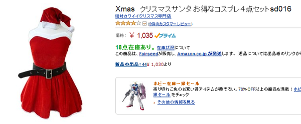 amazonサンタコスプレ2