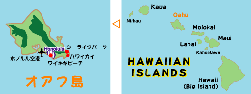オアフ島地図-ハワイカイ入り