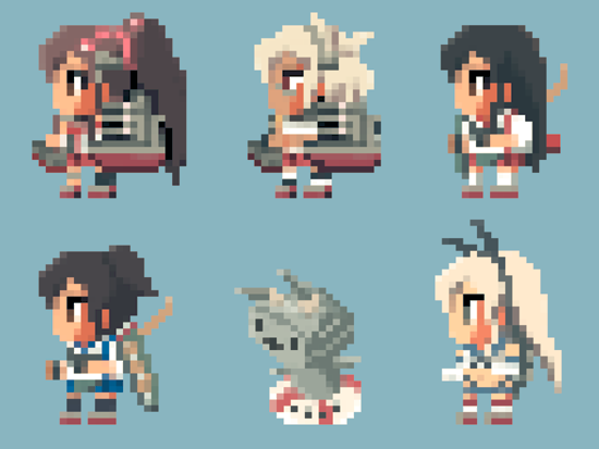 艦これ ドット絵 イラスト トモトモカクカク