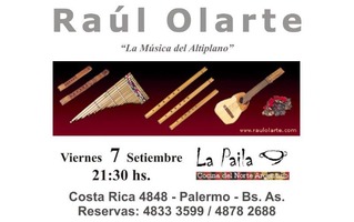 FOLKORE en La Paila - Viernes 7 Setiembre