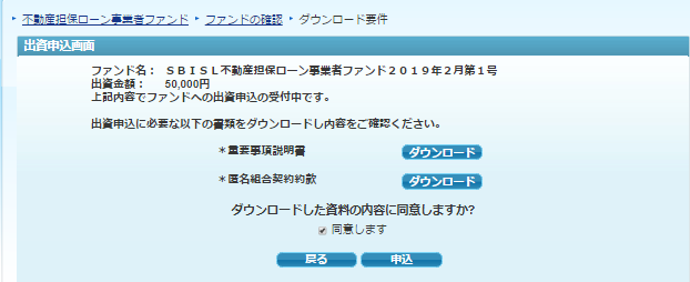 SBISL不動産担保ローン事業者ファンド2019年2月第1号申込み