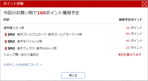 平成最後の楽天セールポイント