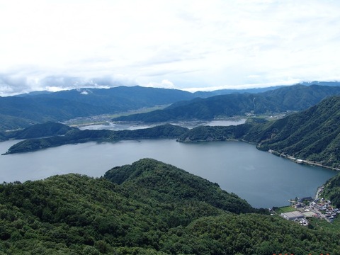三方五湖 山頂公園からの眺め 写真