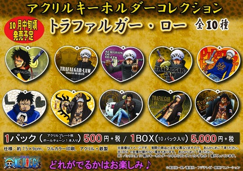 10月発売 アクリルキーホルダーコレクション トラファルガー・ロー 全