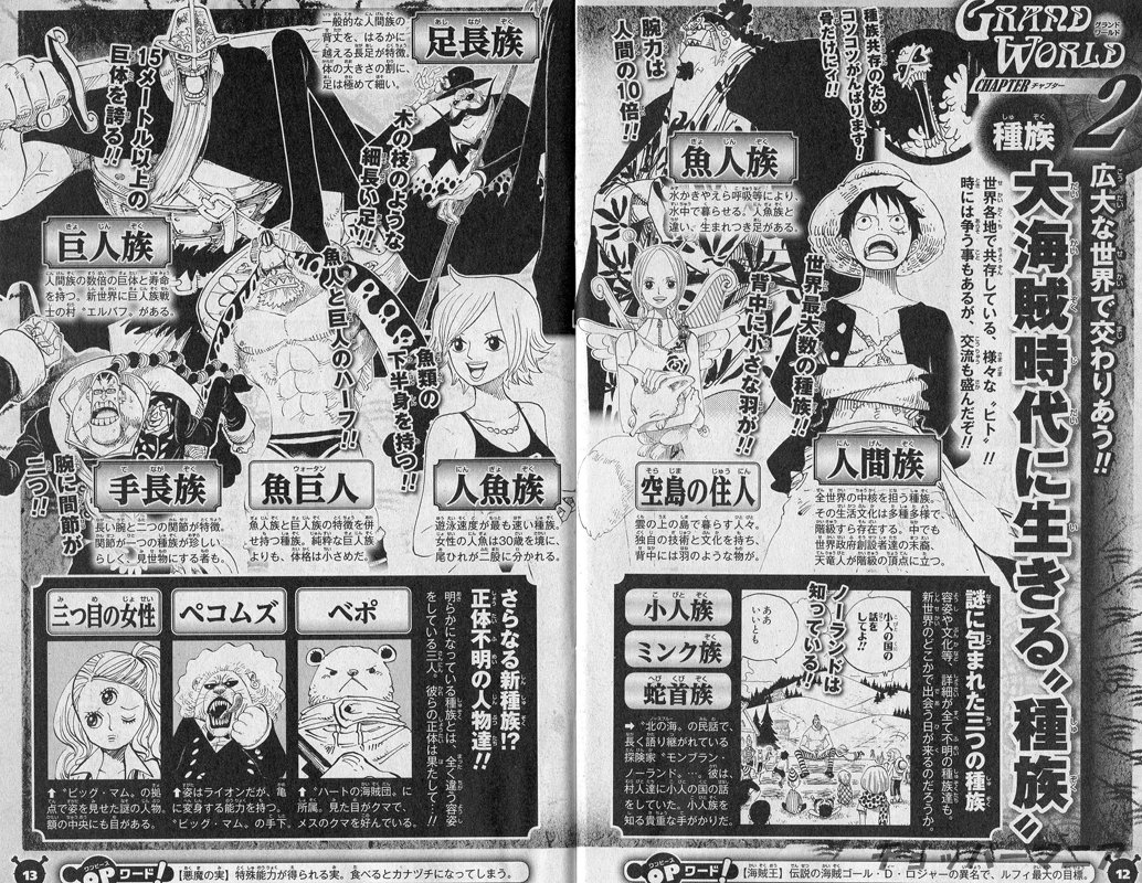 ワンピースに存在する様々な種族 ワンピース One Piece 謎 伏線 予想 Naver まとめ
