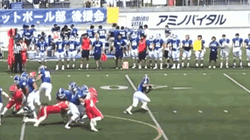 日大の反則殺人タックル1