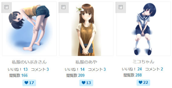 Project萌pixivでの評価
