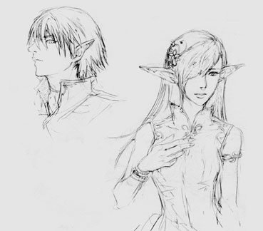 エルフ男女