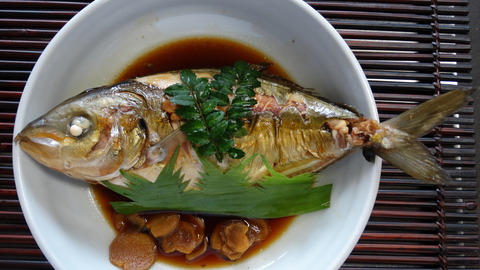 シマアジ 姿煮