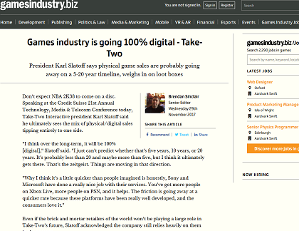 Games industry is going