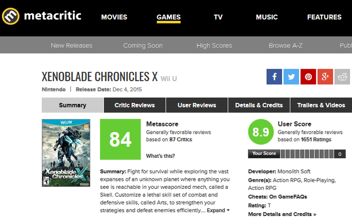 Xenoblade Chronicles X