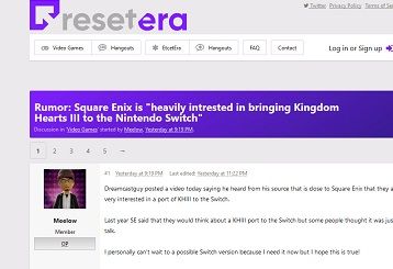 Rumor- Square Enix