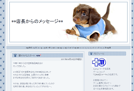 店長からのメッセージ