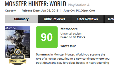 Monster Hunter- World