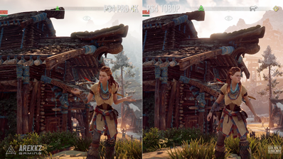 Horizon Zero Dawn PS4 Pro vs PS4 Gameplay Comparison - YouTube