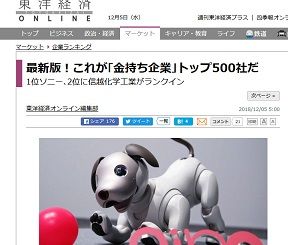 最新版!これが「金持ち企業」トップ500社だ