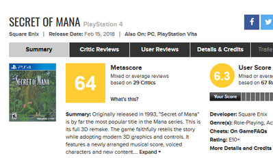 Secret of Mana for