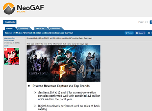Resident Evil 4-5-6 NeoGAF