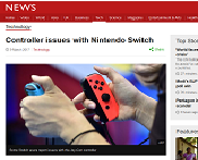 Controller issues with Nintendo Switch - BBC News