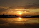 夕日