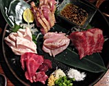 鶏刺盛合