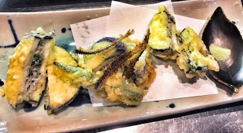 茄子のはさみ揚げ