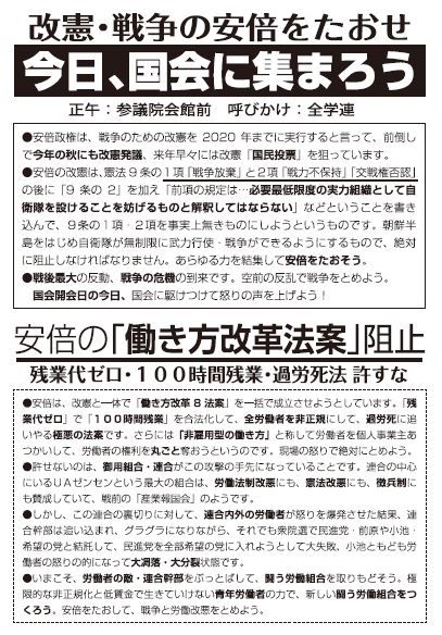 22国会闘争ビラ