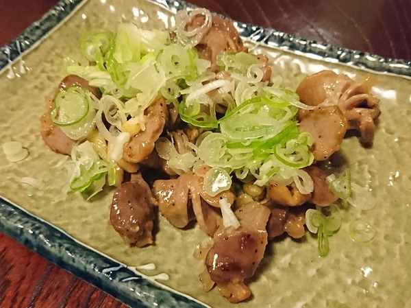砂肝にんにく焼き。