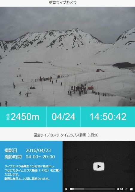 室堂ライブカメラ