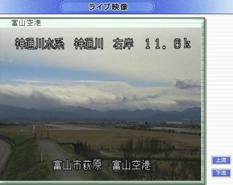 防災ネット富山 富山空港(上流)